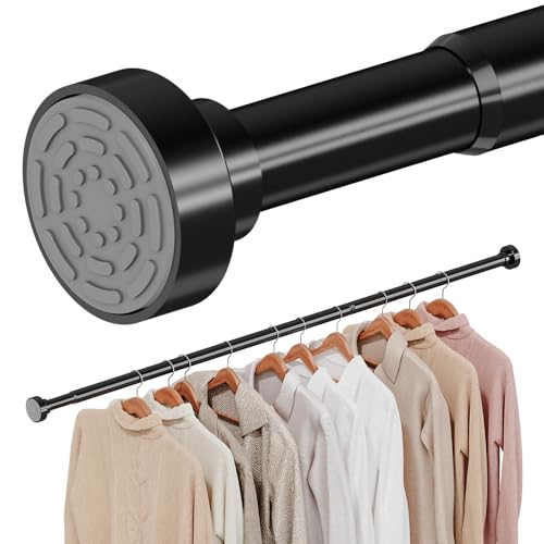 Supforce No Drilling Closet Rods for Hanging Clothes, Non Slip