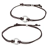 [by red string] ペアブレスレット つけっぱなし カップル 本物の赤い糸 お揃い 大人 紐 コード ステンレス ブランド 長さ調節可能 金属アレルギー対応 ギフト プレゼント