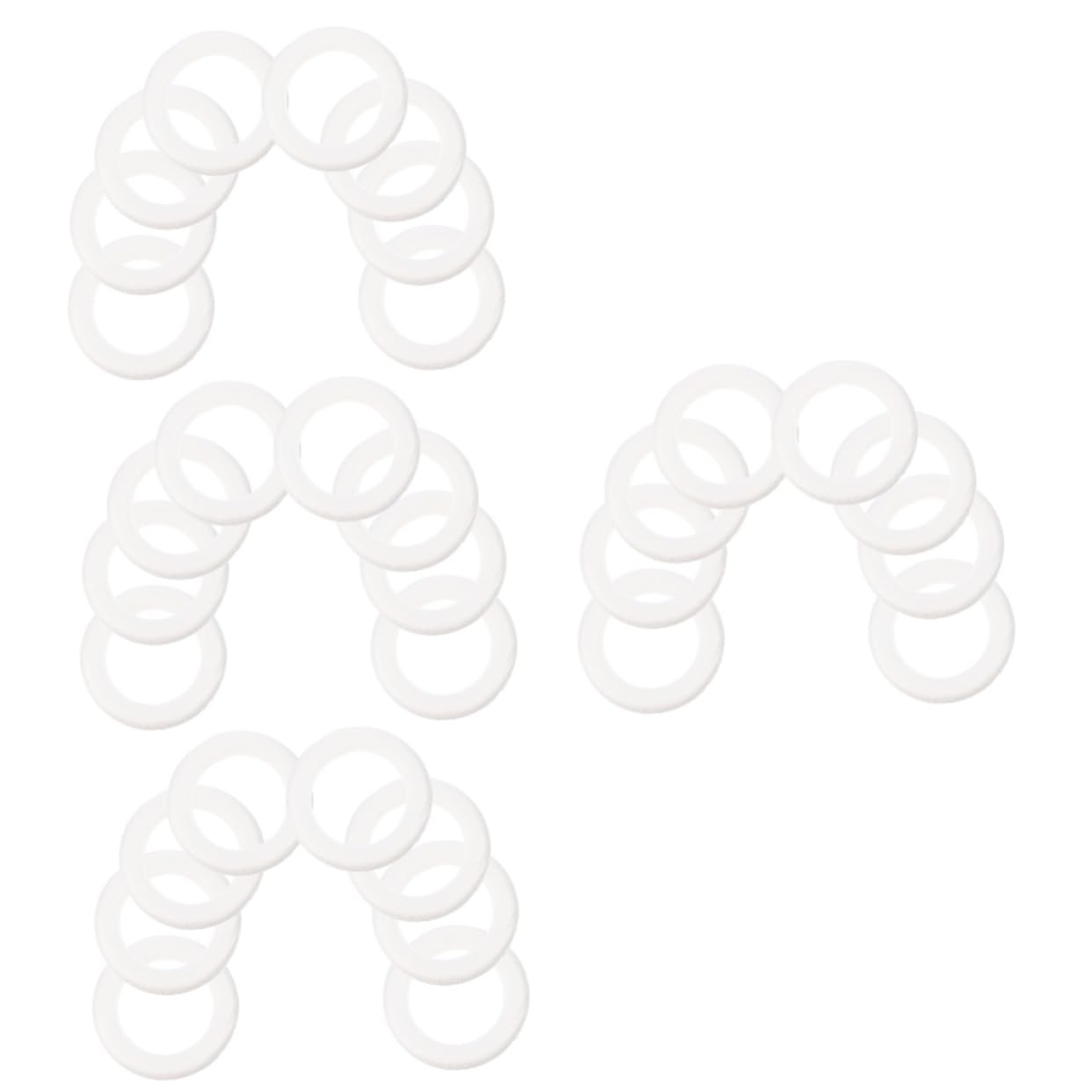 TEHAUX 32piezas Foam Para Decoración Navideña Accesorios De Manualidades Materiales Para Wreaths Círculos De Espuma Para Fiestas y Bodas