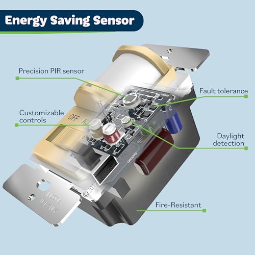 Image of TOPGREENER in Wall PIR Motion Sensor Light Switch, Need Neutral Wire, Gold