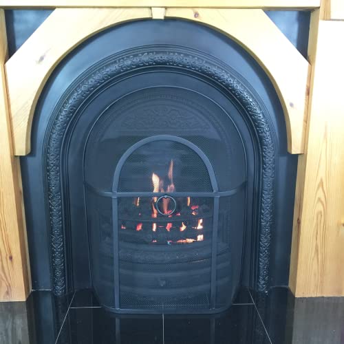 Crannog Heavy Duty Fire Guard For Fireplace, Open Fire, Log Burner. Safe Spark Screen Fireguard Cover, Safety Barrier Guards From Fires