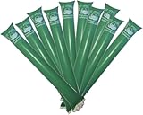 FUN FAN LINE - Pack 20 Pares Aplaudidores Hinchables Compostables | 100% Ecológicos y Biodegradables para Fiestas, Fútbol y Eventos Deportivos | Bioplástico Vegetal (Verde)