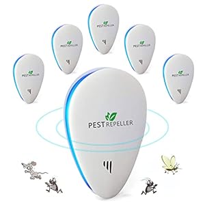 Yongge Ultraschall-Mückenschutz, Ultraschall für Mäuse, [6 Pack] Ultraschall-Abwehrmittel Anti-Mücken Ultraschall Innenraum Gerät, Ratteninsektenschutzmittel