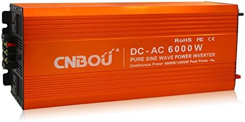 B48P6000W-1 110 VAC Output Pure Sinewave Inverter, 6000W, 48V Input