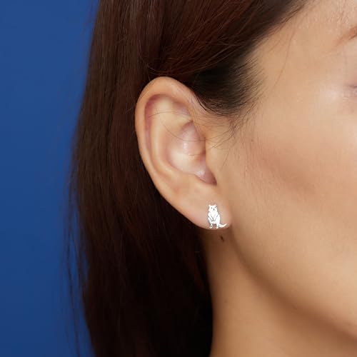 Boma Jewelry Sterling Silver Quokka Animal Stud Earrings2