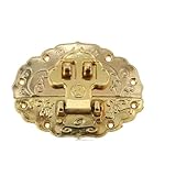  ATooi Loquet de boîte imprimé Vintage avec vis, 1 pièce, décor à Motif Ancien, boîte à Bijoux, Caisse à vin en Bois, Crochet de Poitrine, Verrouillage à Tampon 66mm/55mm (Color : 5)