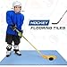 Fabbay Dryland Synthetic Ice Tiles for Hockey Floor Mat 12 x 12 Squares Hockey Training Equipment Board for Shooting Outdoor (Blue,30 Pack)