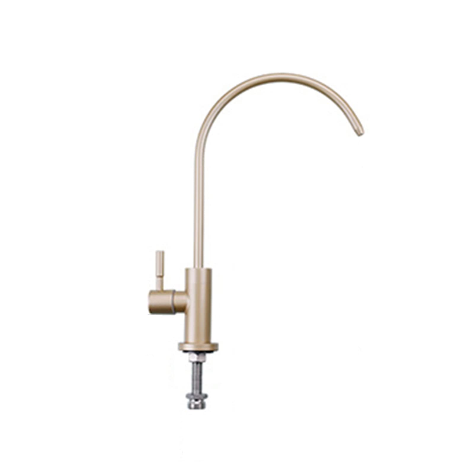 Kitchen Faucets, Reverse Osmosis Faucet Single Cold Stainless Steel Water Filter Faucet Faucet for Kitchen Sink,Champagne Gold A (Champagne Gold C A)