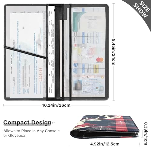 Organizador para auto de cuero PVC miniatura 3