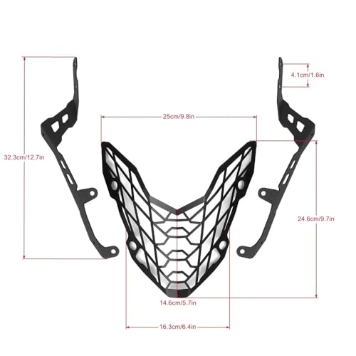 Grille phare CB500X protection calandre acier premium 19-23 - 4