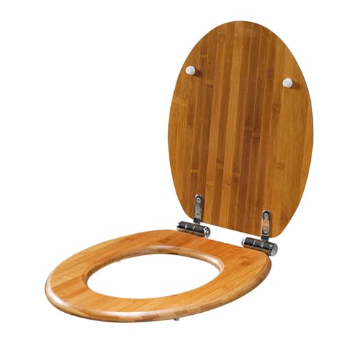 Abattant WC en bois fermeture douce abattant toilettes clipsable facile
