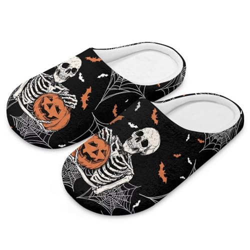 Comfy Slippers for Women Warm Bedroom Slippers Men Non Slip House Shoes Halloween Gifts