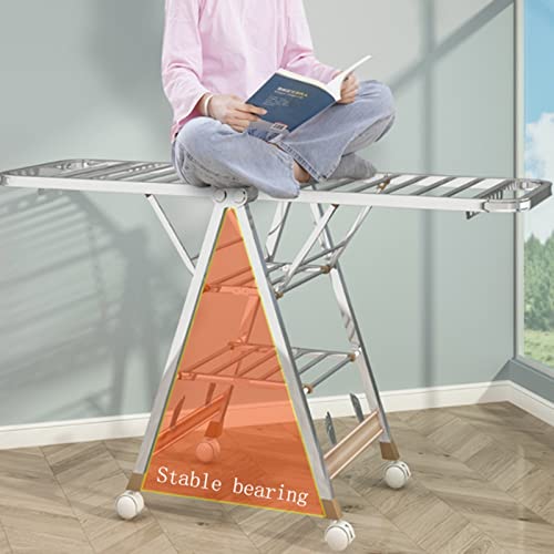 Étendoir à linge en X stable : la solution durable contre l'humidité et le linge mal séché - 6