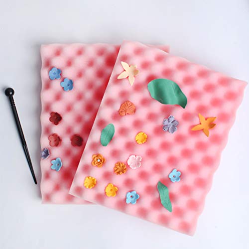 Healeved Fondant Flower Drying Foam Pad 2Pcs Set 10X7.5In Sugar Flower Mats for Cake Decorating and Sugar Paste Flowers Drying Formers - Image 4