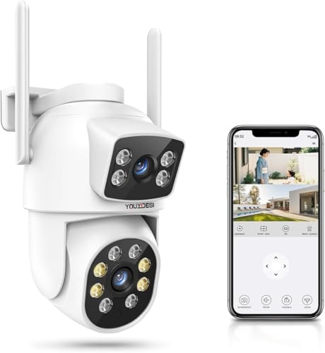 Amazon.co.jp: 【二つ監視画面・パンチルト・夜間カラー・2.4