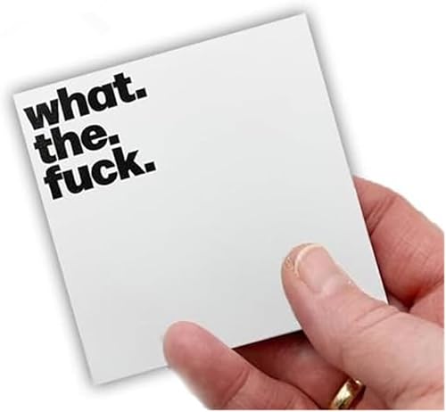 Miniatura 9 de Divertida nota adhesiva What The Fucks F*ck, Bloc de notas adhesivas, divertido y grosero accesorio de escritorio, regalos para amigos, compañeros