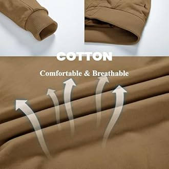 KEFITEVD Mens Warm Fleece Cargo Jacket Winter Military Bomber Jackets Windproof Work Coat with Multi Pockets