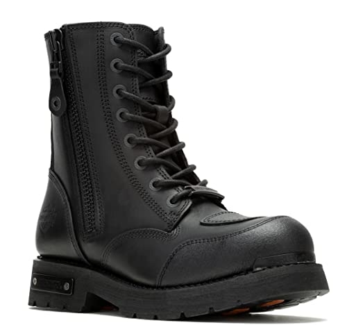 Harley-Davidson Men's 7.25-Inch Hadan Motorcycle Boots, D96297 (Black 7)