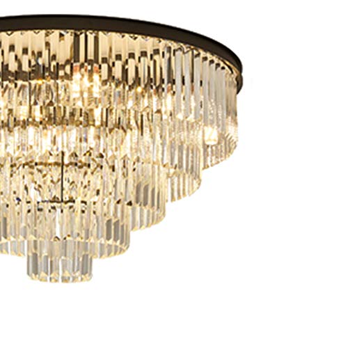 Lustre moderne pour chambre et salle à manger avec cristaux K9