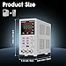 HYELEC Variable DC Power Supply,0-50V 0-6A max150W Switching Regulated Bench Power Supply with Memory, 4-Digit LED Display, 5V2A USB Interface, Output Switch, Coarse and Fine Adjustments