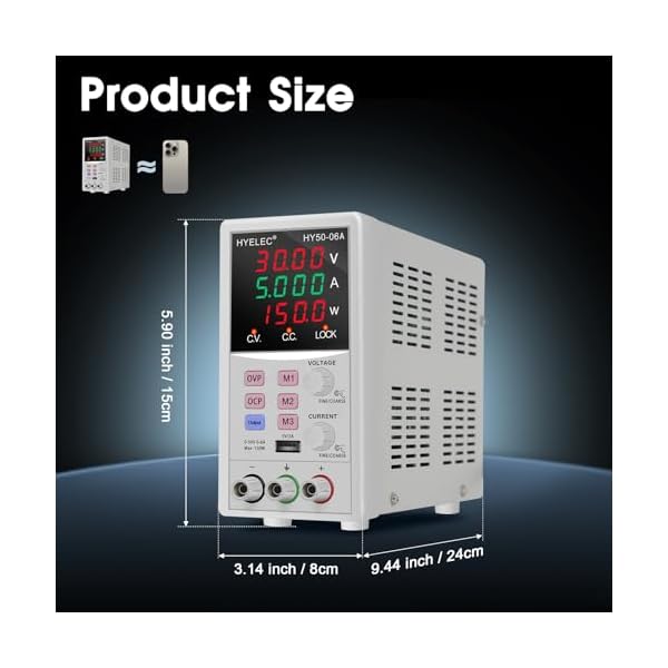 DC-Power-Supply50V-6A-max150W-Switching-Regulated-Bench-Power-Supply-with-Memory-4-Digit-LED-Display-110V-Input-Voltage-5V2A-USB-Interface-Coarse-and-Fine-Adjustments DC-Power-Supply50V-6A-max150W-Switching-Regulated-Bench-Power-Supply-with-Memory-4-Digit-LED-Display-110V-Input-Voltage-5V2A-USB-Interface-Coarse-and-Fine-Adjustments