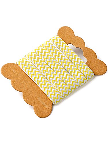 Ruban chevron blanc et jaune 5 m Cover