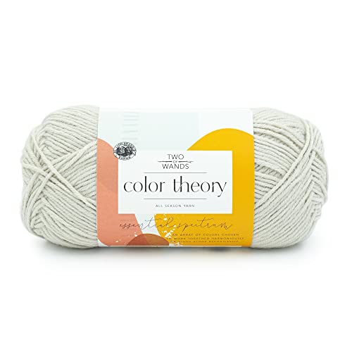 Image of Lion Brand Yarn, Color Theory Worsted Weight Yarn for Knitting and Crochet, Moonbeam, 1 Pack, Acrylic Fiber with Modern Color Palette, Perfect for Sweaters, Hats and Cozy Blankets
