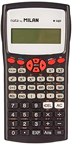 Milan 159110RBL - Calculadora científica con pantalla LCD de 2 líneas