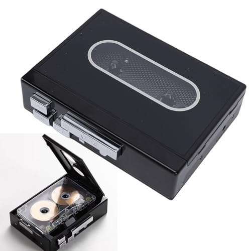 Sxhlseller Kassettenspieler, Tragbarer Kassetten zu MP3 Konverter und Recorder mit 3,5 mm AUX Buchse, Dual Power für die Umwandlung von Kassette in Digital, Heim und Reisegebrauch