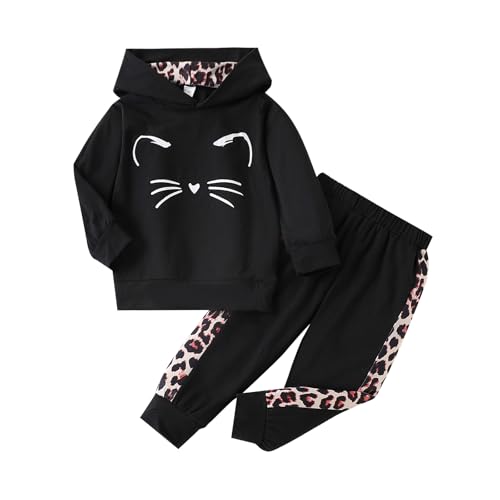 Toddler Baby Girls Clothes Long-sleeve Tie Dye Hoodie Sweatshirt Joggers Pants Hooded Outfits Set