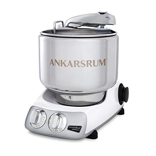 Ankarsrum Assistent Original AKM 6230 Electric Stand Mixer, 7.4 Quart (Gloss White)