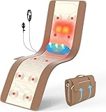 Full Body Massage Mat with Heat, Back Massager for Pain Relief Deep Tissue, Back Massage Pad with Lumbar Support Traction Device, 10 Vibration Motors & 5 Massage Modes, 2 Heating Pads for Back