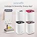 SereneLife Towel Warmer Bucket - Compact 23L Bathroom Towel Heater w/Essential Oils Disc Holder, Adjustable Timer, Auto Shut-Off, Power Cord Storage & LED Display, Fits 2 Oversized Towels (Blue)