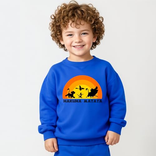Image of Minicult Kids Cotton Co-ords Full Sleeve Sweatshirt and Pant Set with Character Print