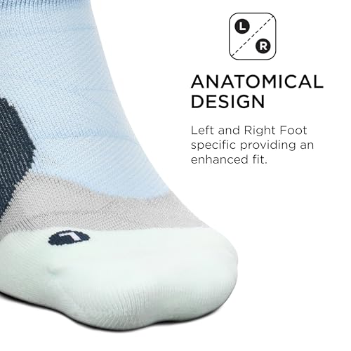 Image of Feetures Elite Light Cushion Mini Crew Sock - Sport Sock with Targeted Compression