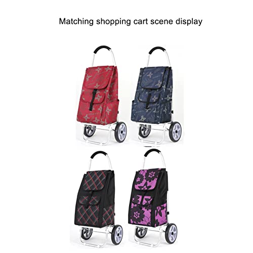 Einkaufstrolley Tasche, 38L Oxford wasserdichte Stoff Aufbewahrungstasche, Ersatz Trolley Tasche Einkaufstasche Mit… – Bild 6