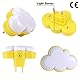 Annmore Nachtlicht Steckdose LED Wolke Dämmerungssensor Steckdosenlicht Kinder Nachtlampe Neugeborene Baby Stilllicht Innen Wandlicht für Flur Treppe