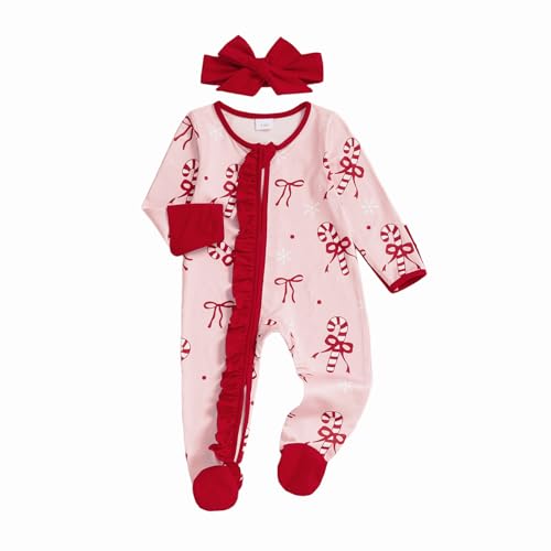 Image of mlpeerw My First Easter Baby Girl Outfit Newborn Carrot Bunny Footie Jumpsuit Ruffle Zipper Romper Cute Easter Baby Clothes