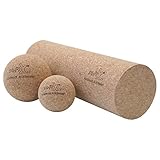 softX® Faszien-Set aus Kork 3-TLG. Massage Rolle Ball Selbst Massage