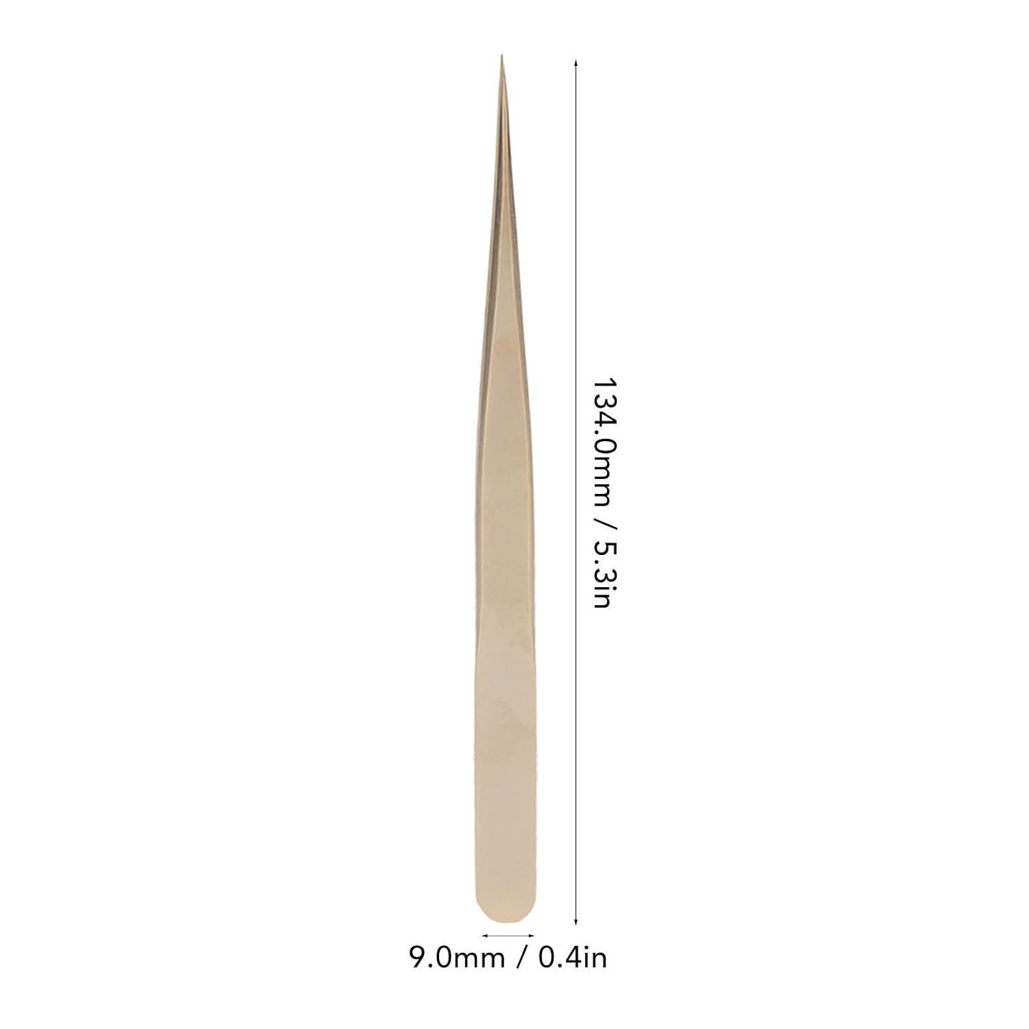 Lash Tweezers, Stainless Steel Strong Hardness Professional Tweezers for Eyelash Extension Hand Crafted Japanese Tweezers(Straight Tweezers)