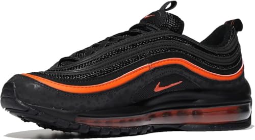 Superficie in pelle Nike AIR MAX 97 DX3088 001, Black Black Safety Orange, 40 EU