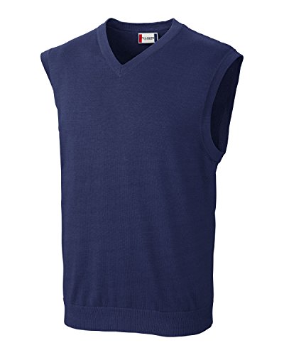 Clique Men's Imatra V-Neck Sweater Vest, Navy, Large