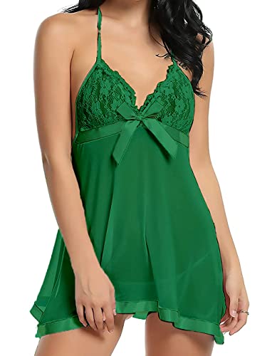 Image of Women Babydoll Lingerie with G -String Panty