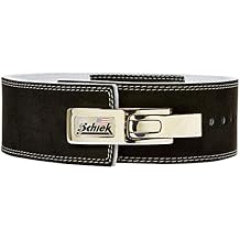 Schiek Sports 7010 Lever Competition Power Weight Lifting Belt - Suede Leather Lifting Belts with Steel Lever Metal Buckle