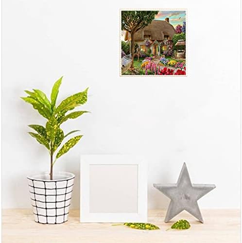 5D DIY Diamond Paint Kits, 5D Dream House Full Drill Crystal Cross Stitch, Rhinestone Embroidery Arts and Crafts Canvas Painting Pictures by Numbers for Kids Adults Home Wall Art Decor - 30 * 30cm