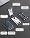 Wallet for Men RFID Wallet with 2 ID Windows & Money Clip, Slim Pop Up Card Holder for 10-12 Cards, Bifold Minimalist Smart Wallet for Front Pocket, Compact Metal Credit Card Holder, Gifts for Men