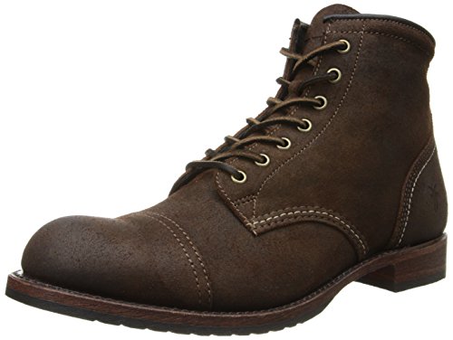 Frye Men's Logan Cap Toe, Dark Brown, 12 M
