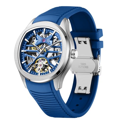 Image of ALIX AL2924 Automatic Mechanical Wrist Skeleton Stainless Steel Band Waterproof Luminous Analog Watches