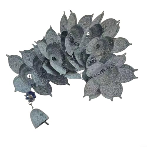 Puupaa Rain Chain Rain Water Catcher Outdoor Rain Chains 164cm Hanging for Gardens Courtyards Villa Outdoor Spaces