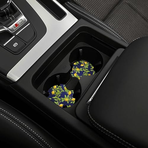 Portavasos para carro universal 2 pcs caucho negro miniatura 6